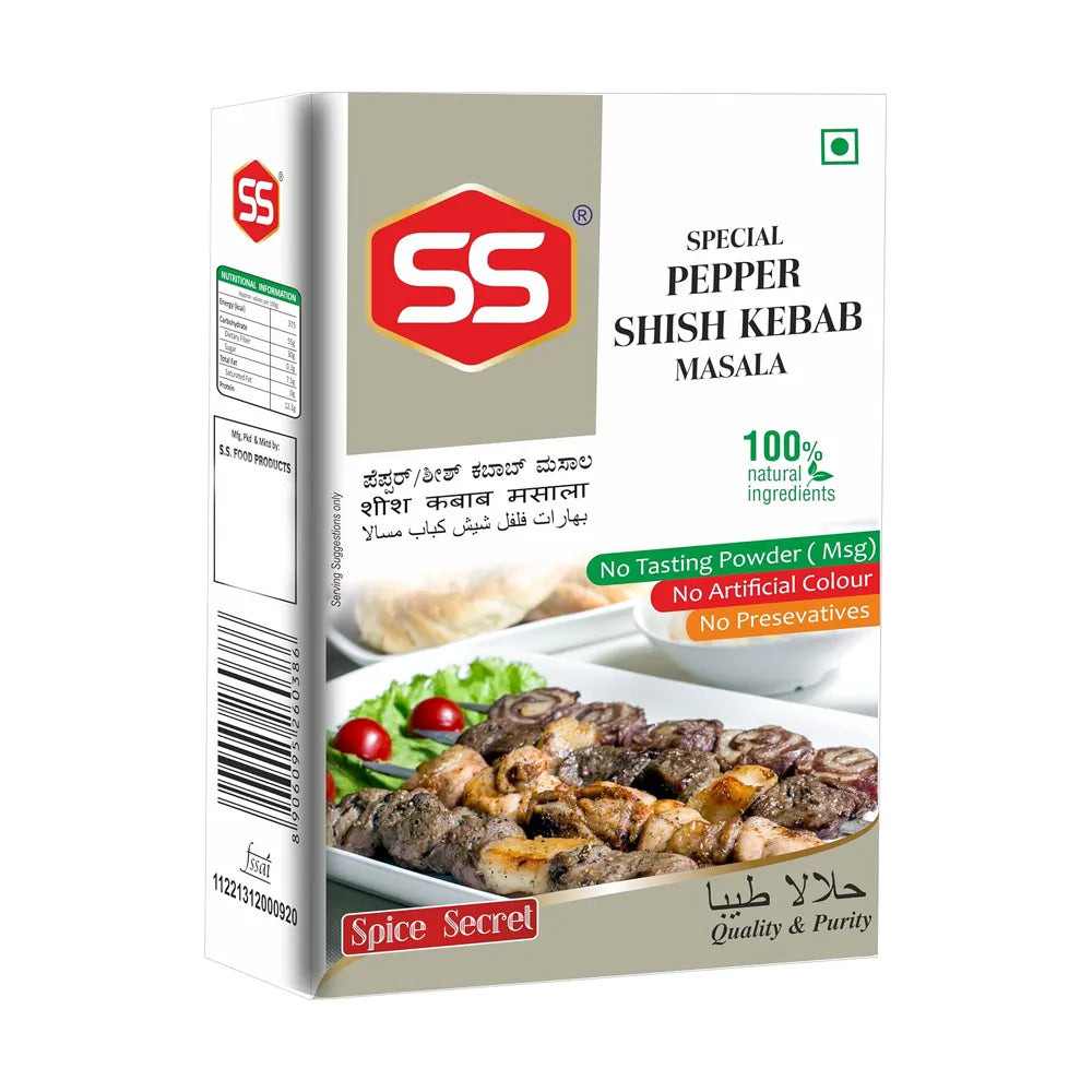 SS MASALAS Special Pepper Shish Kabab Masala Powder